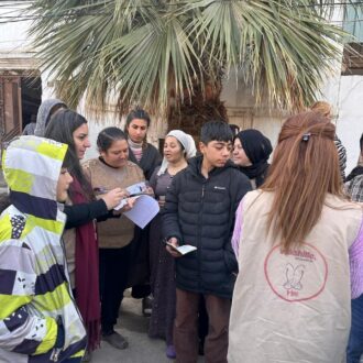 Verteilung in Qamishli ©Hiro Center